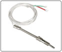 compressed spring-mounted thermocouple